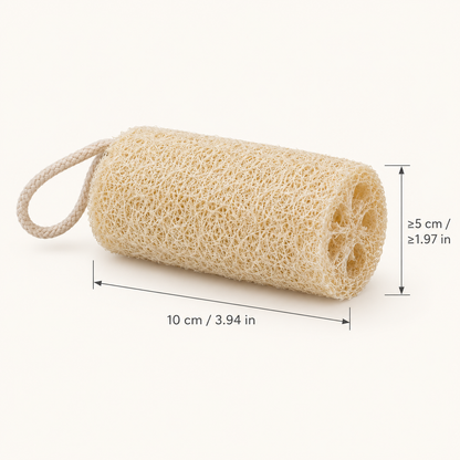 Natural Loofah Dish Scrubber with Hanging Loop