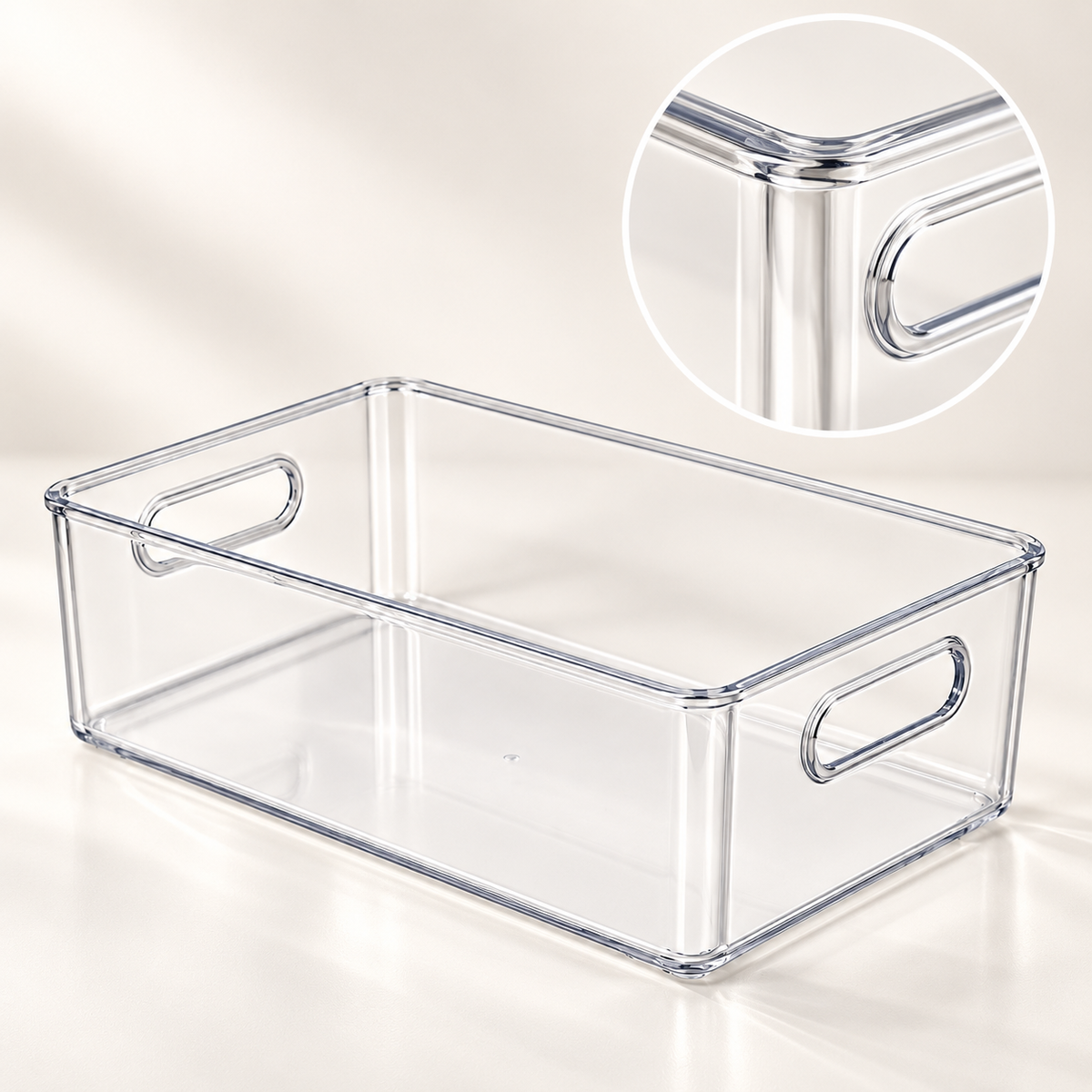 Medium Storage Organizer Bin with Dual Handles