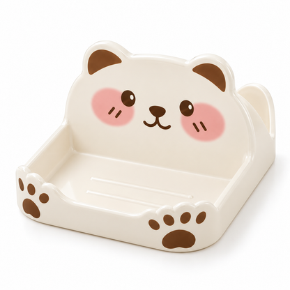 Bear-Shaped Kitchen Lid and Utensil Organizer