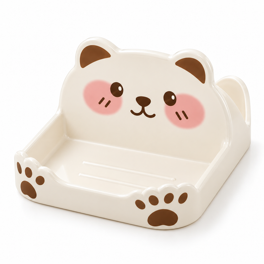 Bear-Shaped Kitchen Lid and Utensil Organizer