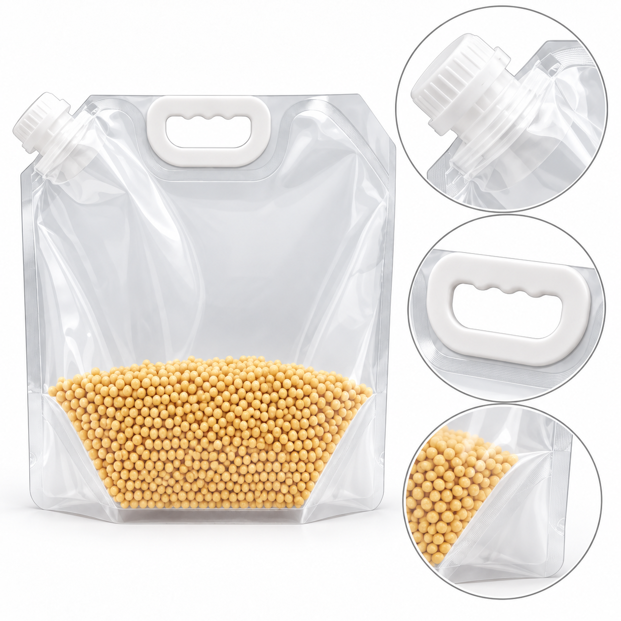 Reusable Grain Storage and Pouring Bag