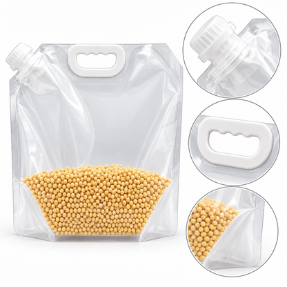 Reusable Grain Storage and Pouring Bag