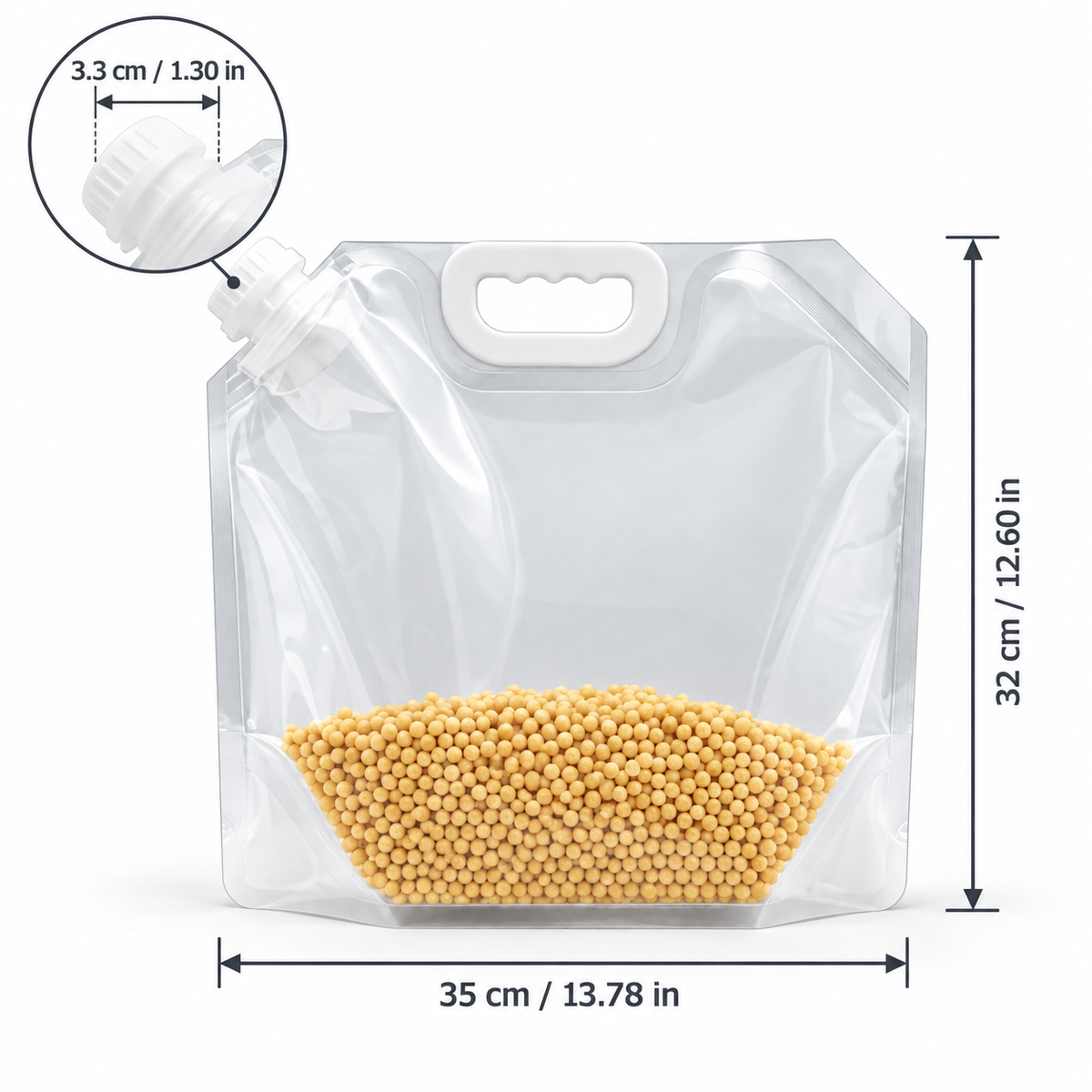 Reusable Grain Storage and Pouring Bag