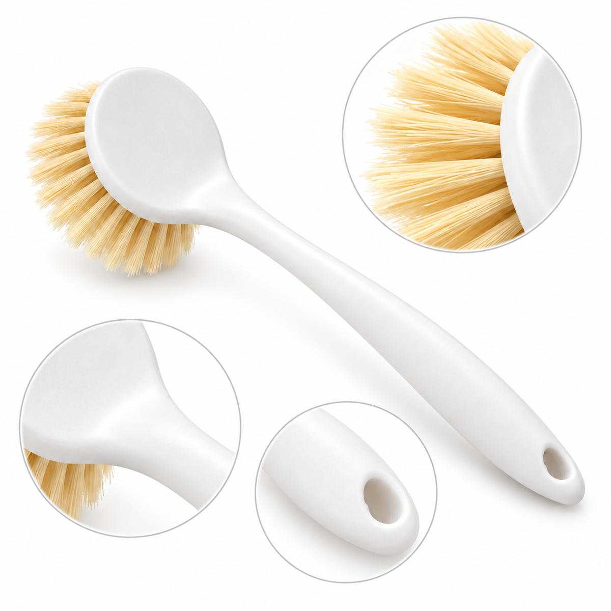 Long-Handle Pot and Dish Cleaning Brush