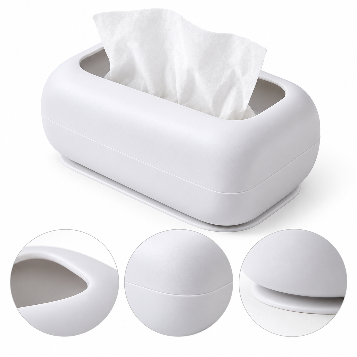Non-Slip Silicone Tissue Box Cover