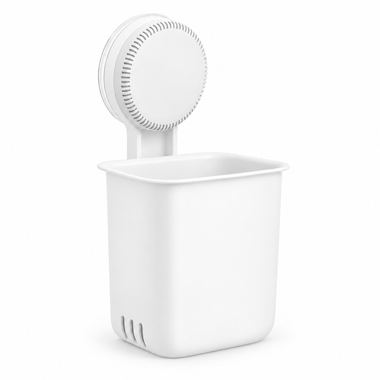 Suction-Mounted Wall Storage Organizer